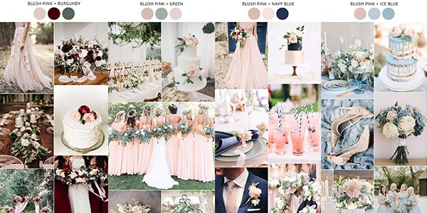 blush pink wedding colors
