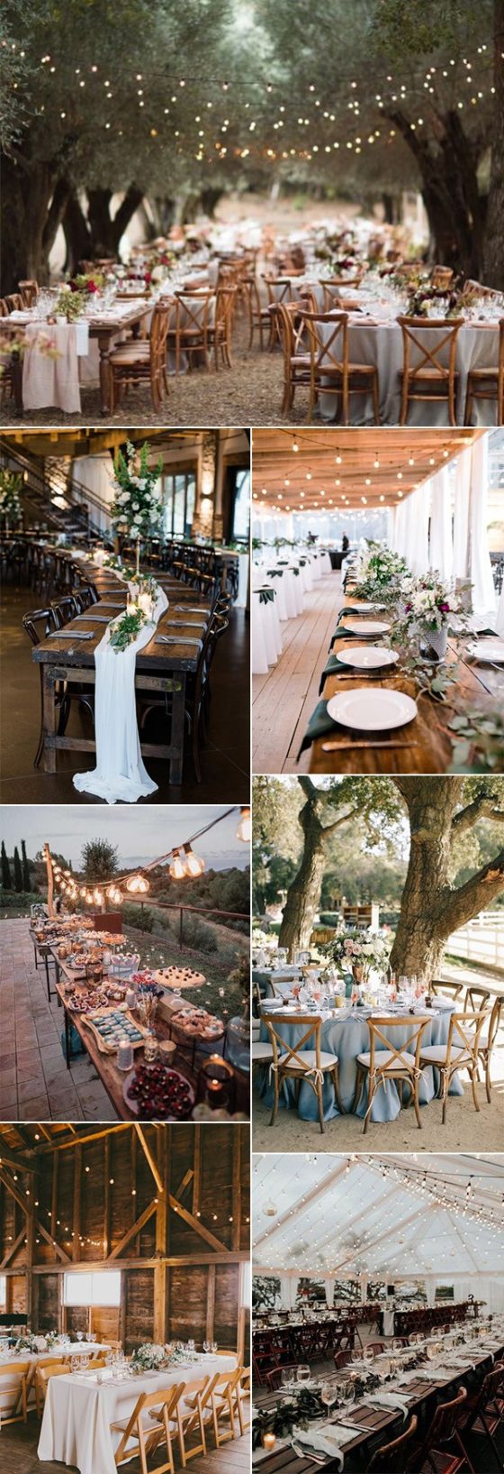 20 Country Rustic Wedding Reception Ideas for Your Big Day