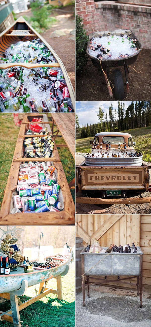 outdoor wedding drink stations for spring and summer