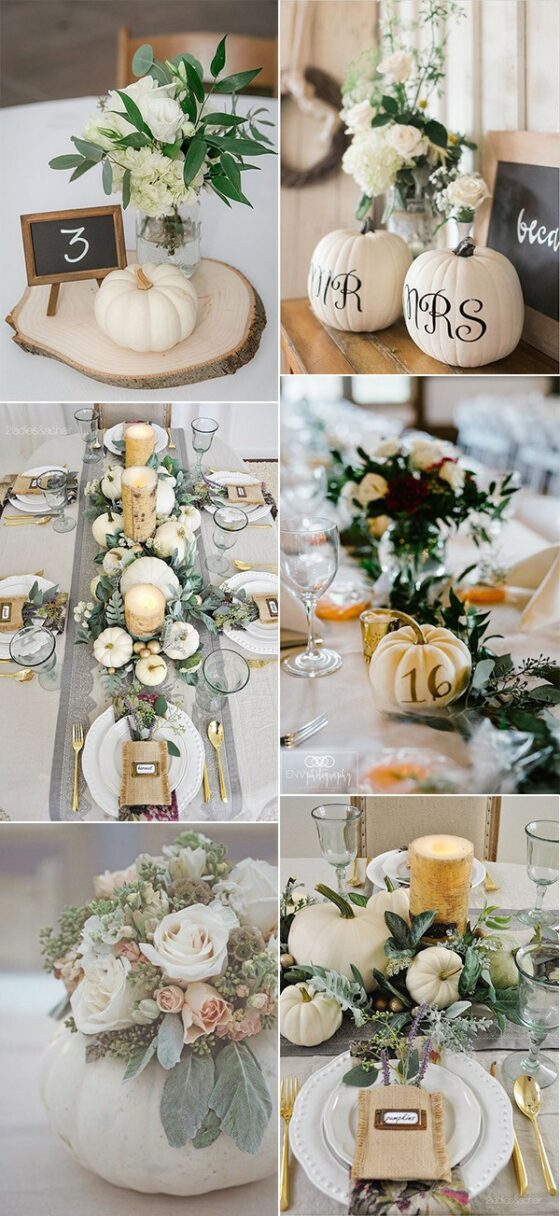 fall centerpieces for round tables