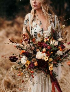 fall bohemian wedding