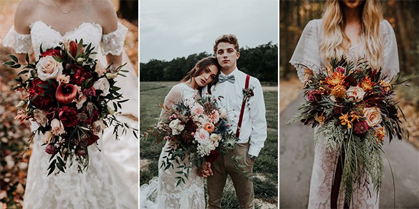 fall wedding flowers and bouquets