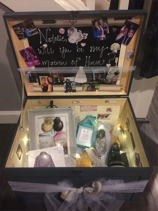 maid of honor proposal gift box ideas