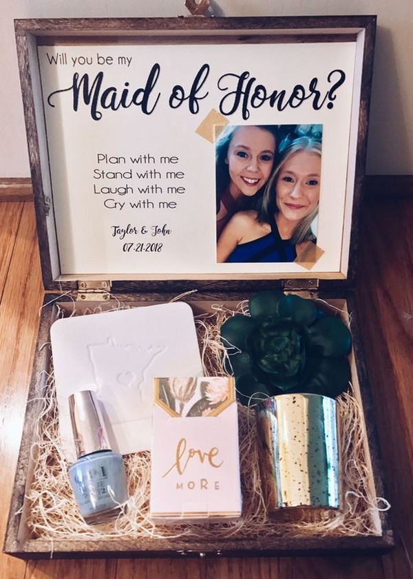 maid of honor proposal ideas