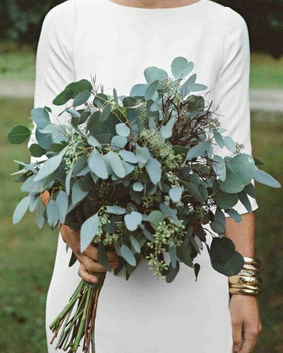 20 Gorgeous and Trendy Greenery Wedding Bouquets