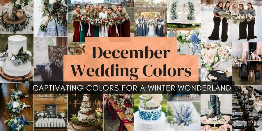 december wedding colors for winter
