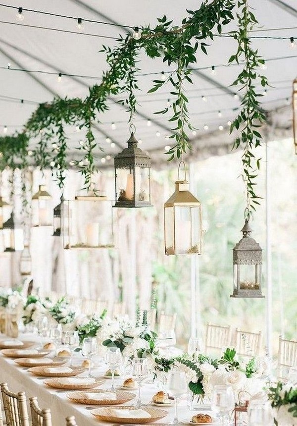 hanging lantern wedding decor