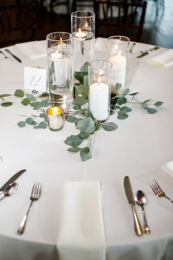 Wedding Centerpiece Ideas With Candles, Simple Table Arrangements For Wedding