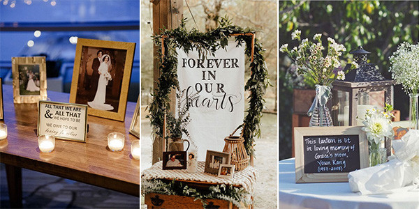 memorial wedding table decoration ideas