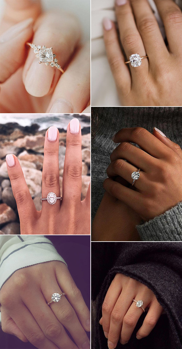 stunning rose gold wedding engagement rings
