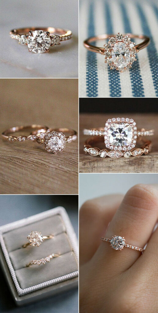 25 Gorgeous Rose Gold Engagement Rings