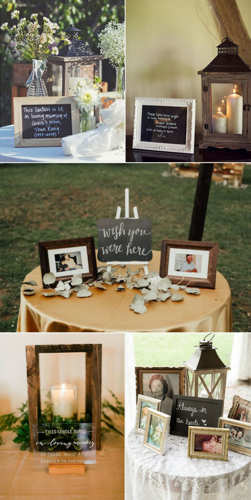 15 Wedding Memorial Table Decoration Ideas for Those Who Are Forever in Our Hearts