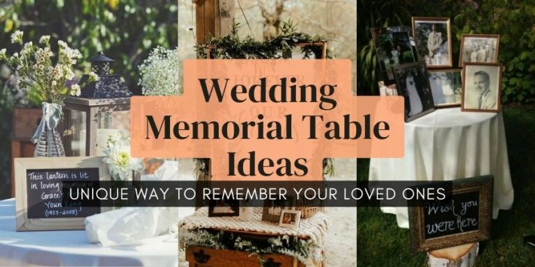 wedding memorial table ideas