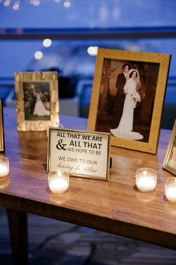 wedding memorial table ideas with candles