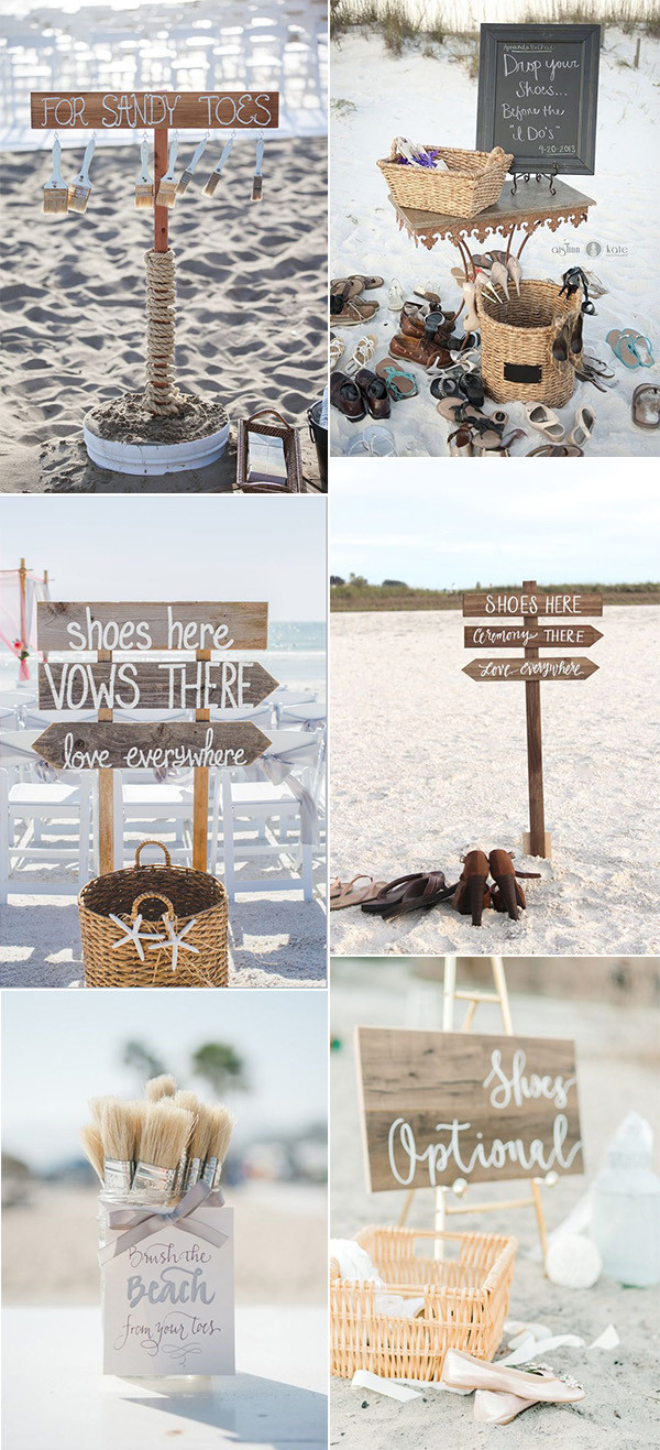 beach themed wedding sign ideas on a budget