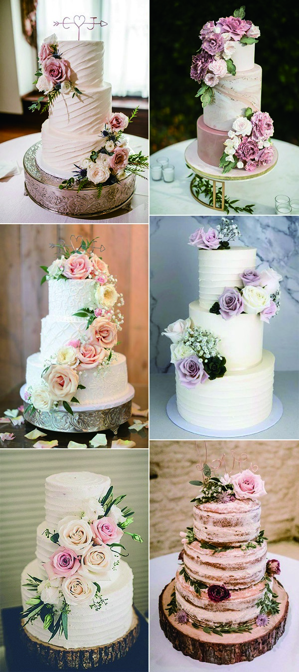 trending floral wedding cakes