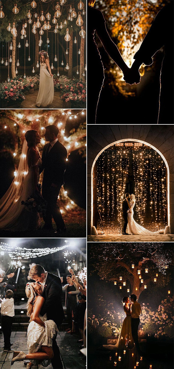 trending romantic night wedding photos for 2020