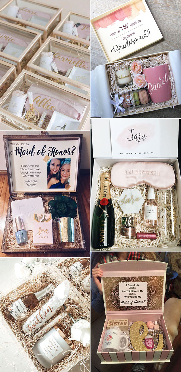 trending bridesmaid proposal gift box ideas