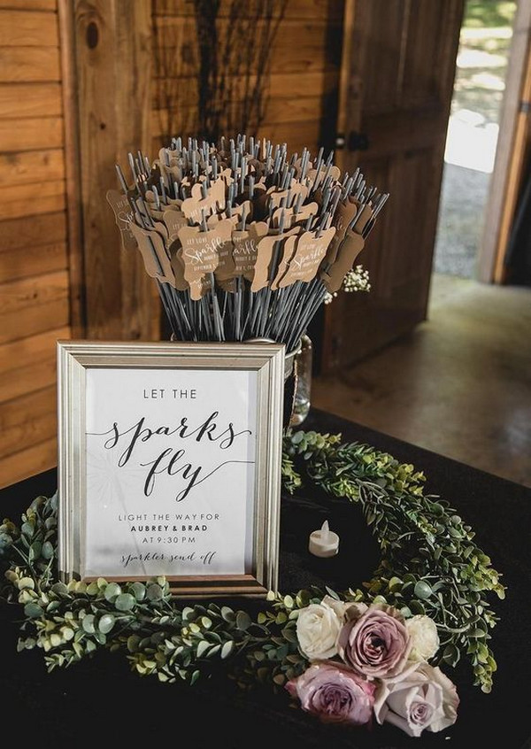 sparklers send off wedding ideas