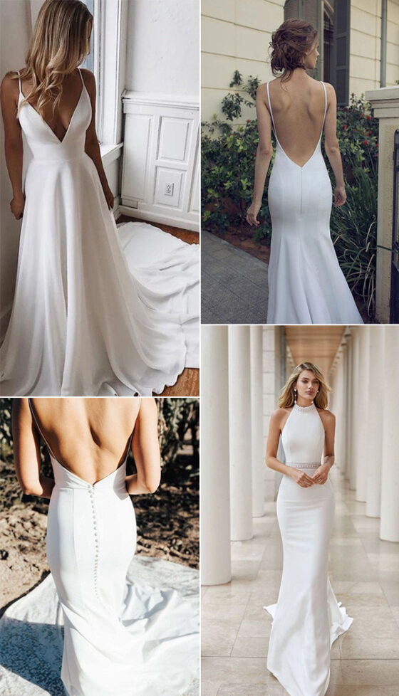 15 Simple Wedding Dresses For Elegant Brides 7177