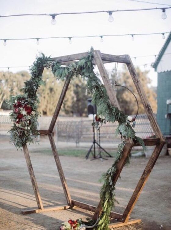 backyard wedding arch ideas