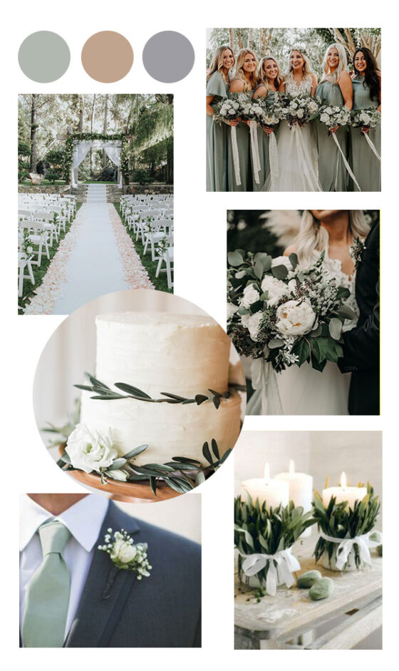 sage green neutral wedding color ideas - EmmaLovesWeddings