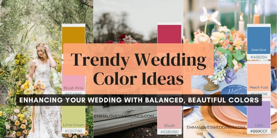 trendy wedding color ideas