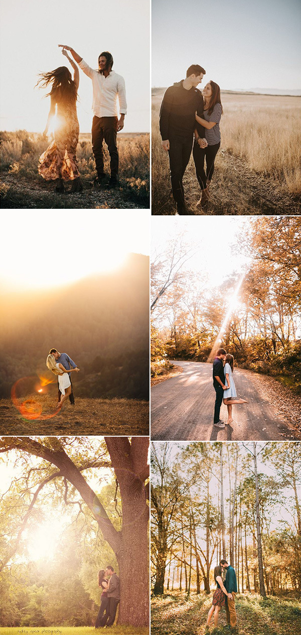 stunning fall engagement photo ideas