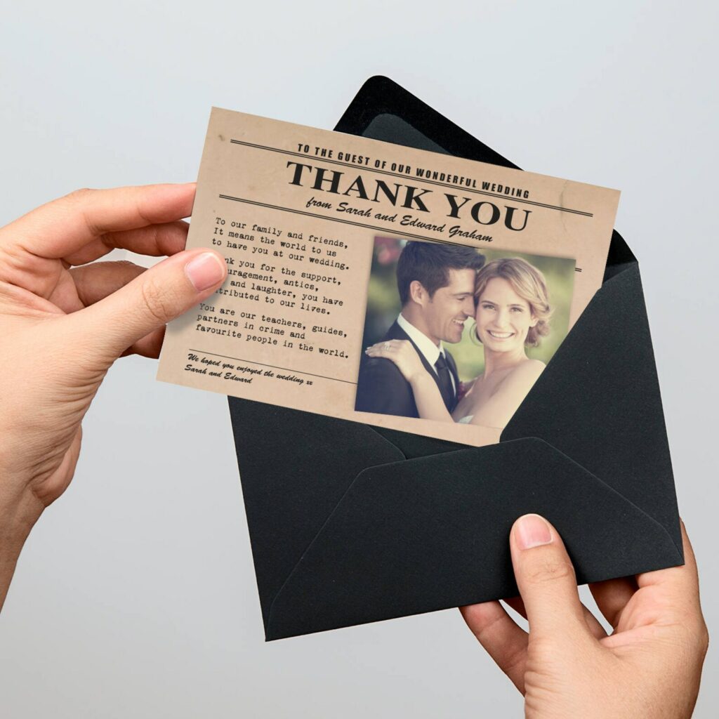 Outstanding Thank You Cards for Weddings to Express Your Appreciation14