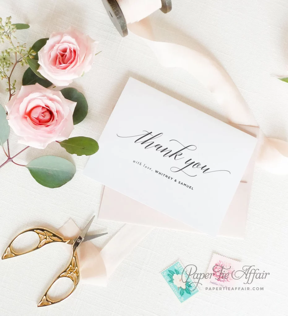 Outstanding Thank You Cards for Weddings to Express Your Appreciation17
