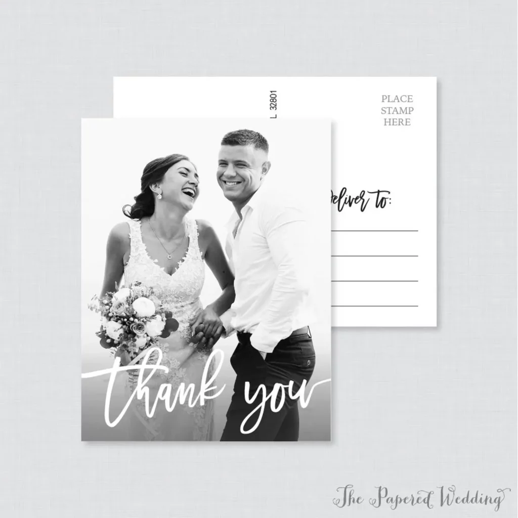 Outstanding Thank You Cards for Weddings to Express Your Appreciation19