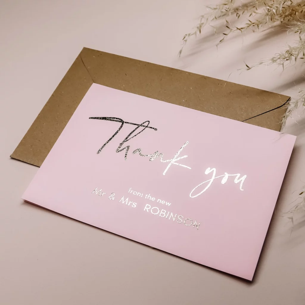 Outstanding Thank You Cards for Weddings to Express Your Appreciation21