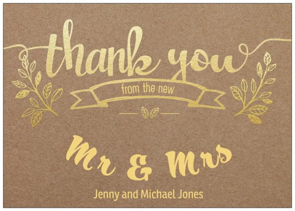 Outstanding Thank You Cards for Weddings to Express Your Appreciation23