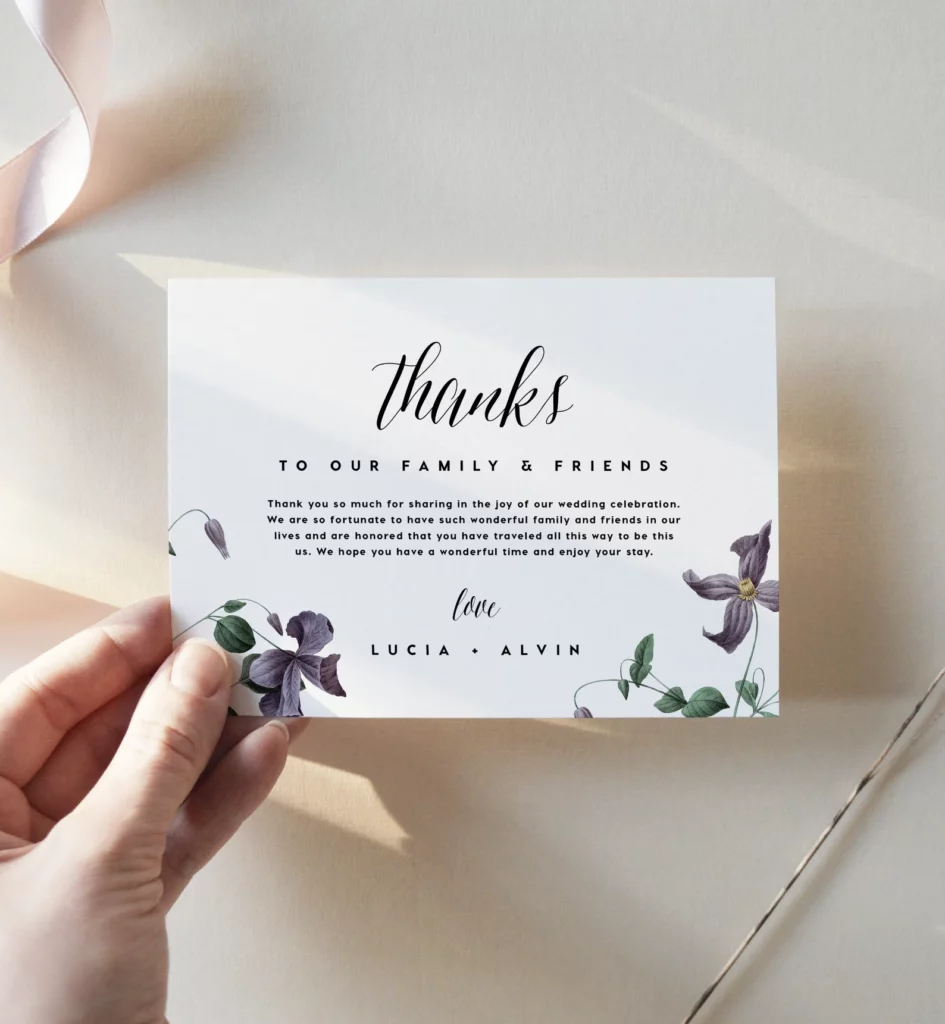 Outstanding Thank You Cards for Weddings to Express Your Appreciation9