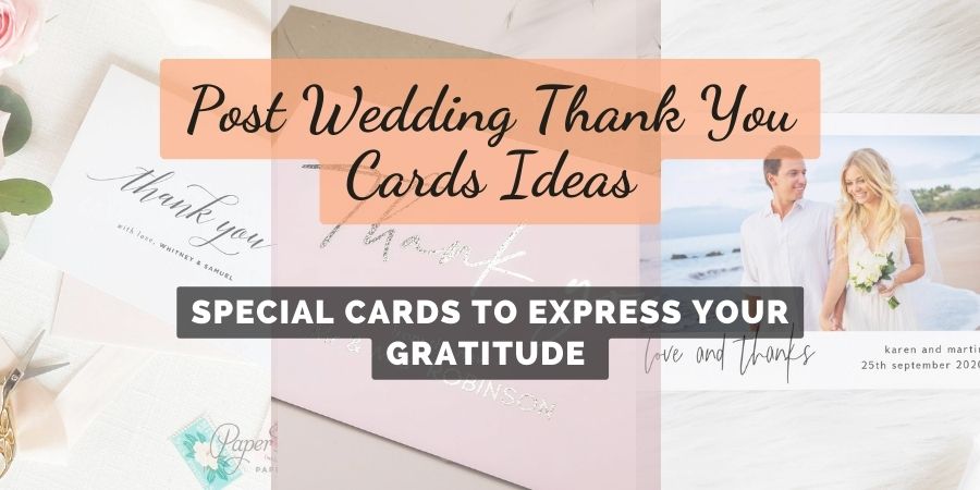 Post Wedding Special Thank You Cards Ideas