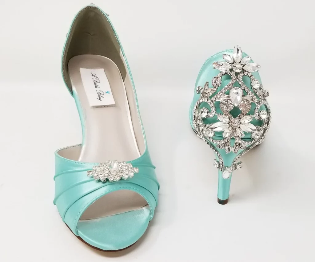 Stunning Mint Wedding Shoe Ideas For Your Big Day 11