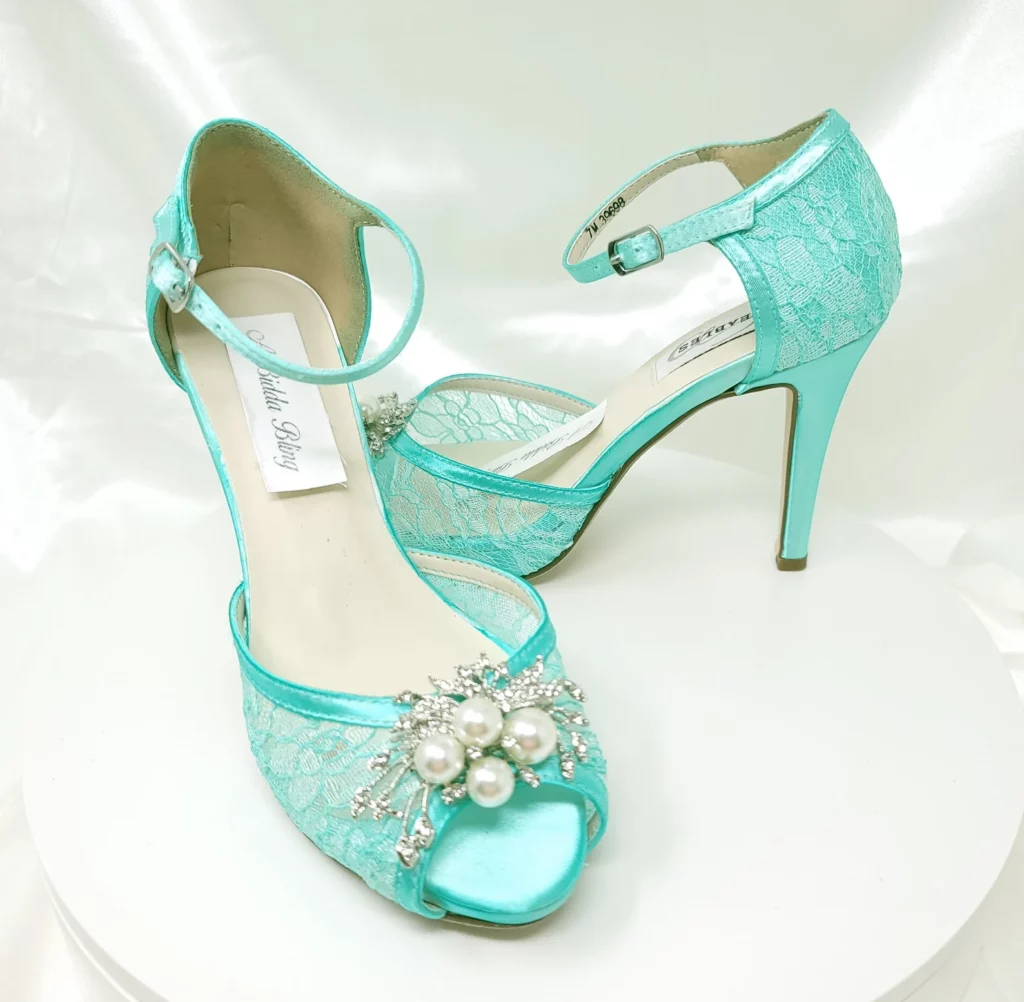 Stunning Mint Wedding Shoe Ideas For Your Big Day 13