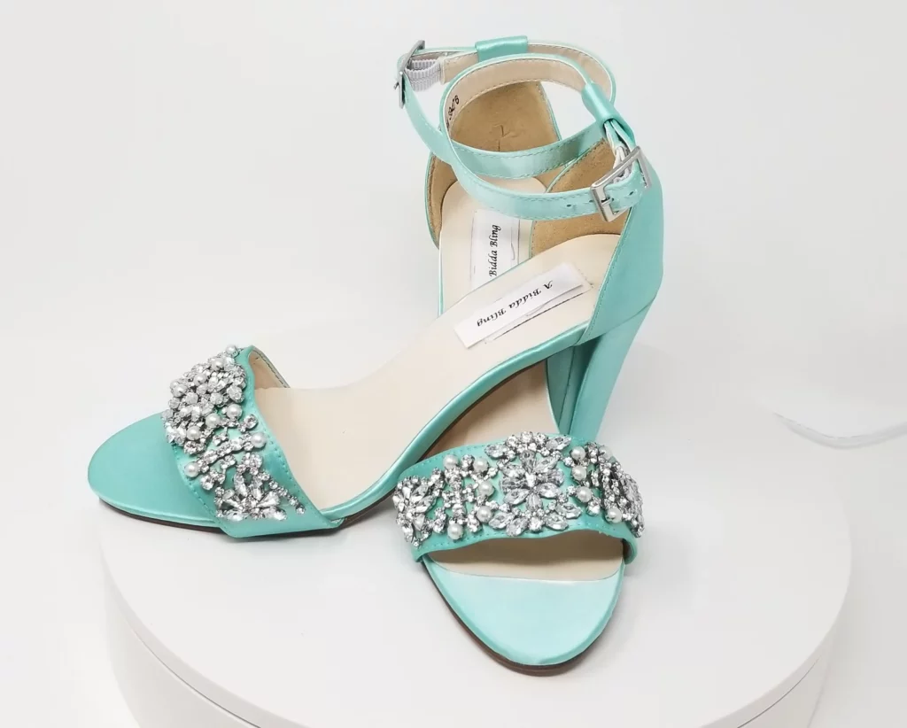 Stunning Mint Wedding Shoe Ideas For Your Big Day 16