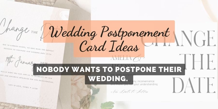 Wedding Postponement Card Ideas image
