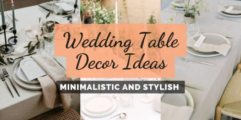 29 Minimalist Wedding Table Decor Ideas featured