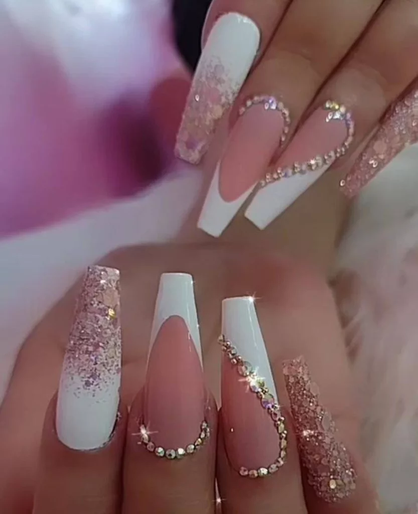 Princess Sparkle Gem Tips Press on Nails