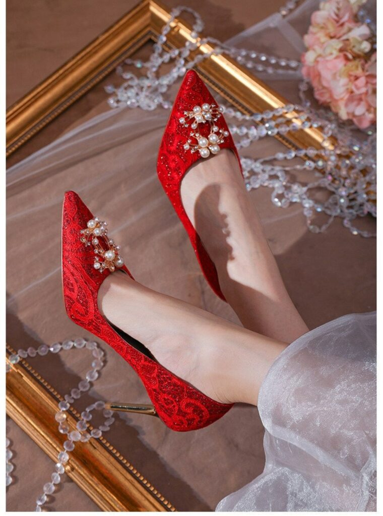 Sexy Red Wedding Shoes For Bride13