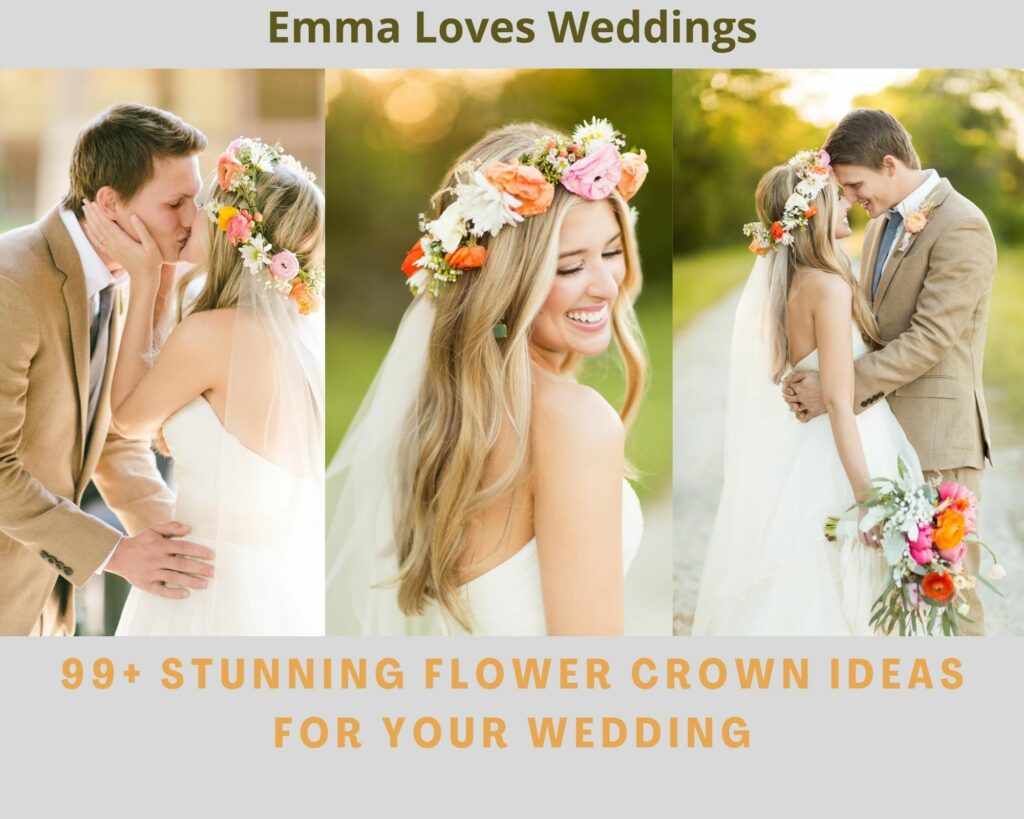 99 Stunning Flower Crown Ideas For Your Wedding3