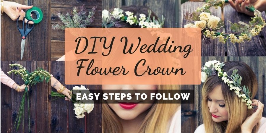 DIY Wedding Flower Crown In Easy Steps
