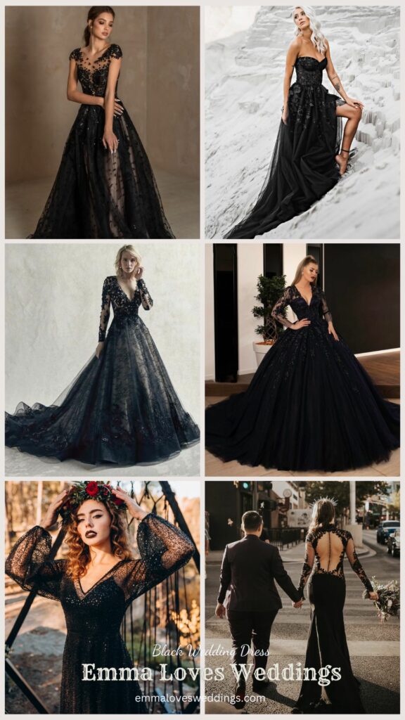 A lot of brides dreams have been made come true by the existence of this breathtaking exquisite black wedding dress