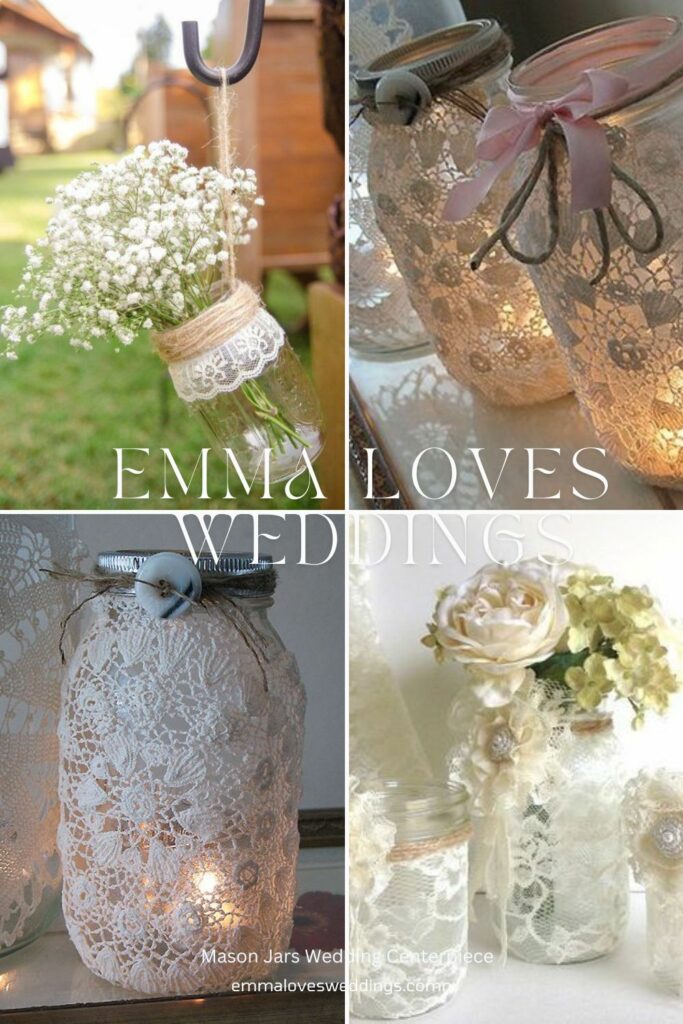 Lace in a white or ivory color works beautifully for traditional or rustic weddings