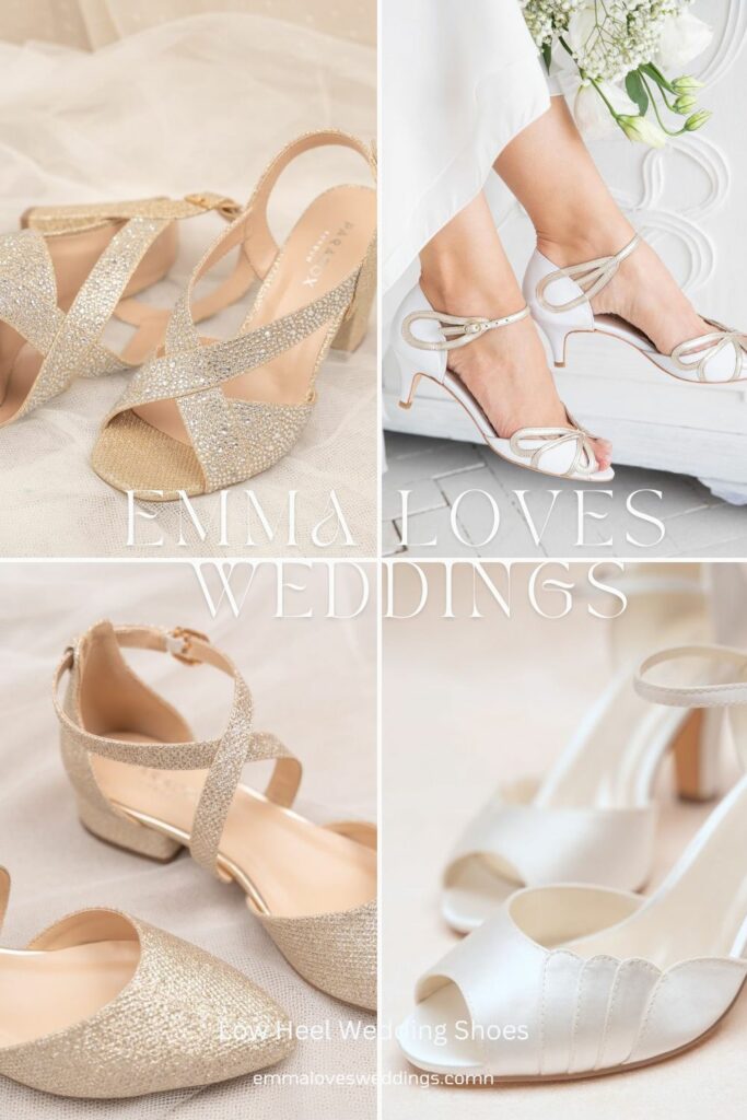 These bride low heels are the perfect finishing touch for your wedding day outfit