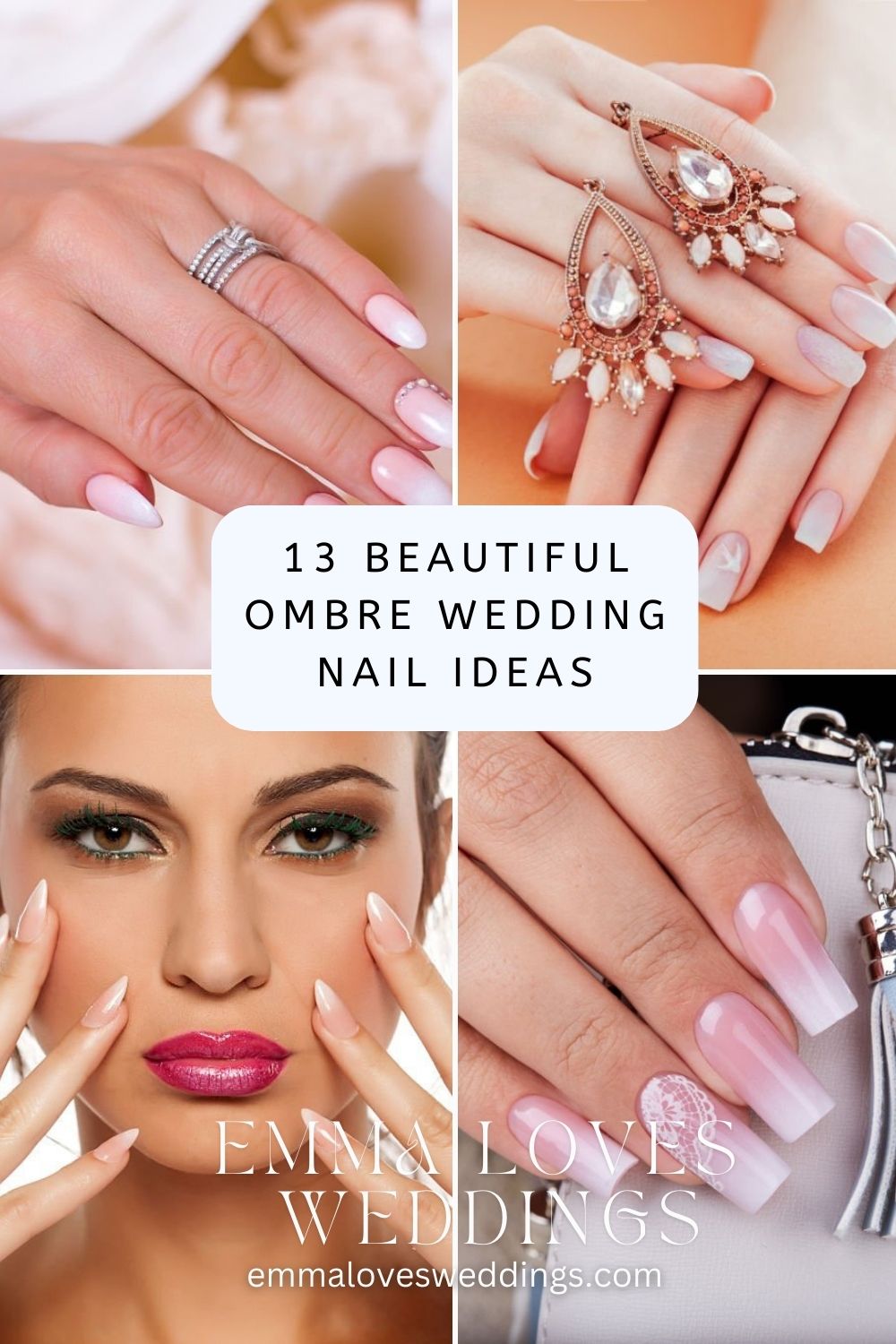 Top 28 Ombre Wedding Nail Ideas For Every Bride