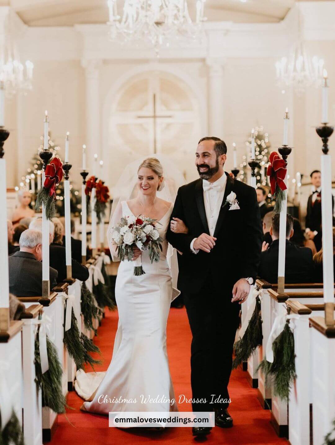50+Romantic Christmas Wedding Dresses Ideas To Make You Fall In Love