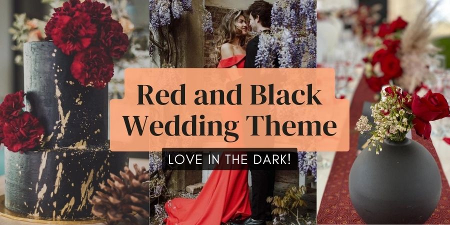Red and Black Wedding Theme